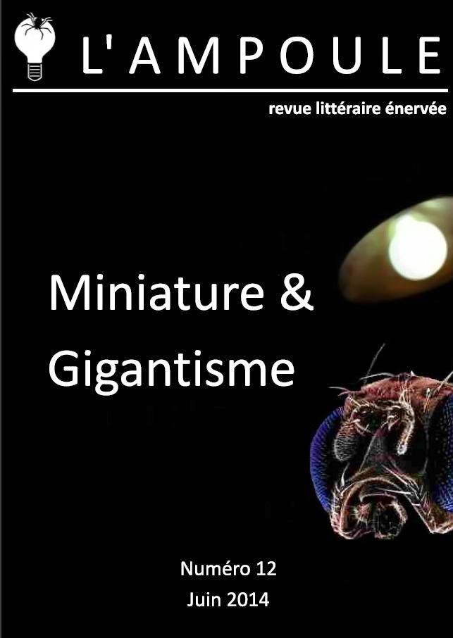 Juin 2014 - <a href='http://www.editionsdelabatjour.com/2014/06/l-ampoule-n-12.html' target='_new'>L'Ampoule numéro 12</a>, Miniature & Gigantisme aux éditions de l'Abat-jour