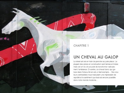 Un cheval au galop en pleine zone de construction... 
ou le pouvoir du street art, et de l'art en général, de transformer radicalement un lieu...	  <br />
<a href='https://itunes.apple.com/fr/artist/barbara-marshall/id818748640?mt=11' target='_new'>STREET ART A LONDRES : Les murs de l'East End</a>